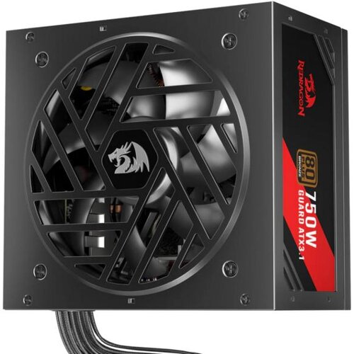 Redragon Napajalnik Guard GC-GU03P 750 W ATX 3.1 80 Plus Bronze, črno-rdeč, (5000378686) Cene