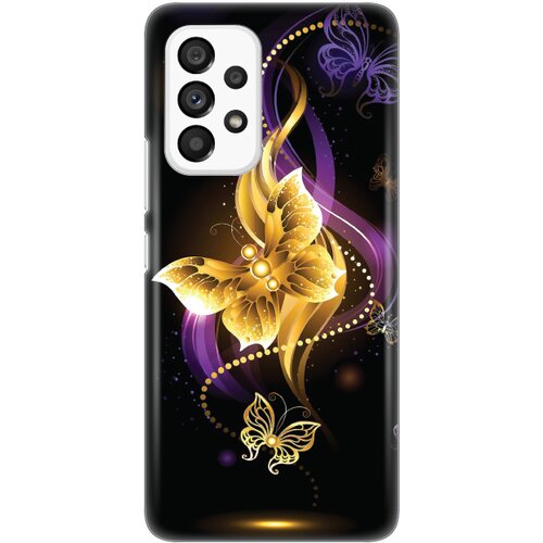 maska silikonska print skin za samsung A536B galaxy A53 5G golden butterfly Slike