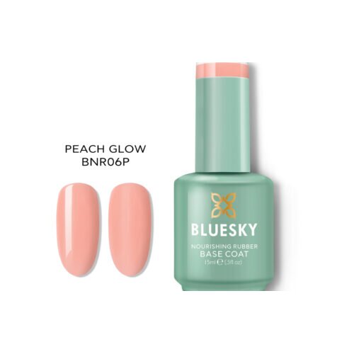  BLUESKY NOURISHING RUBBER BASE PEACH GLOW 15ML Cene