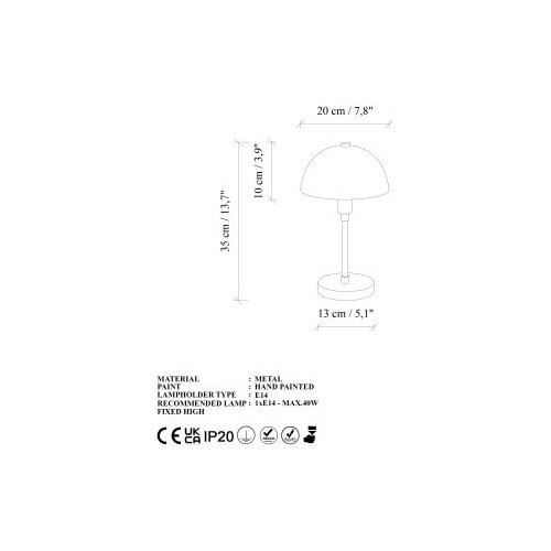 Opviq stona lampa togg 14801 Slike