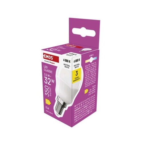  LED žarnica Classic Mini Globe / E14 / 2,5 W (32 W) / 350 lm / Nevtralna bela Slike