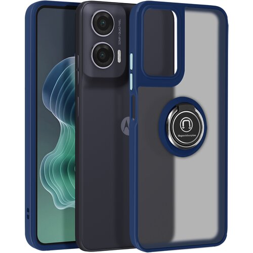 AVIZAR Ohišje za Motorola Moto G35 Metal Ring Video Holder, Modra noč, (5000010125) Cene