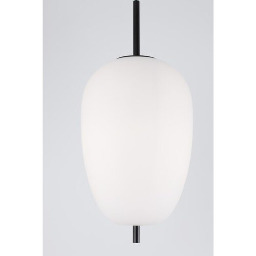 Nova Luce Bela/črna steklena viseča svetilka &amp;oslash; 27 cm Lato &amp;ndash; Slike
