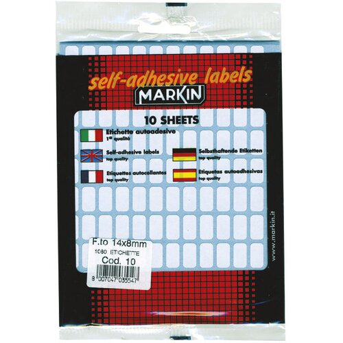  Etikete slep 14x8mm pk10L Markin 10010 blister Cene