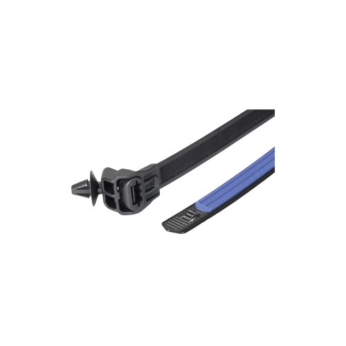 Hellermann Tyton 156-04097 SGT100SAHD6.5S2.0-PA66HS/TPE/PA66HS-BK/B vezice 12.7 mm crna/plava toplinski stabilizirana 1 St. Slike