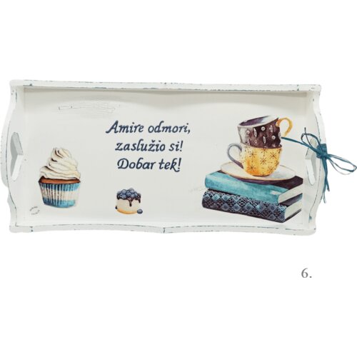  Personalizirani poslužavnici s porukom "Odmori se, zaslužila si!" &ndash; poklon za du&scaron;u i tijelo - 6. - 16132 Cijene