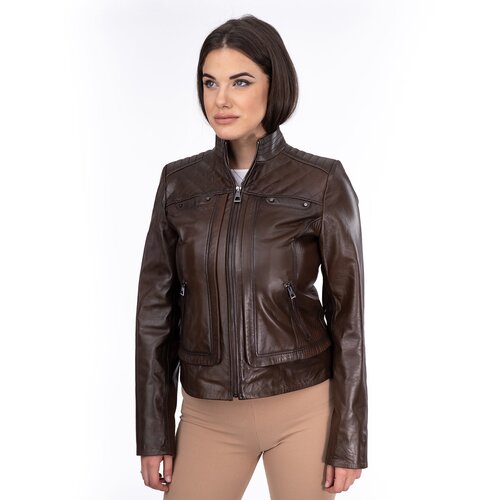 La Force Fashion ženska  kožna jakna kaya - braon Cene