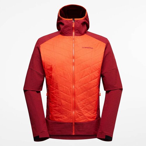 La Sportiva Flis Kap Hybrid Hoody M L73 322320 Cherry Tomato/Sangria Rdeča Cene