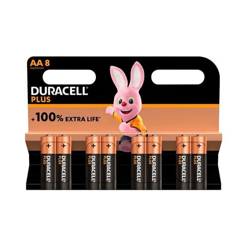 Duracell Baterije Plus AA (MN1500/LR6) - paket 8 kom. Slike