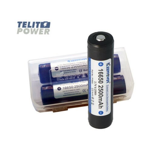 Telit Power punjiva Li-Ion 3.7V 2500mAh 16650 Keeppower Protected baterija ( 3633 ) Slike