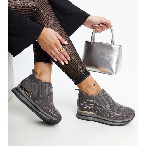 Gemre Dark gray wedge sneakers Cadelaria Cene