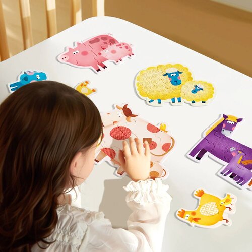 Mideer Moje prve umjetničke puzzle - Farma Slike