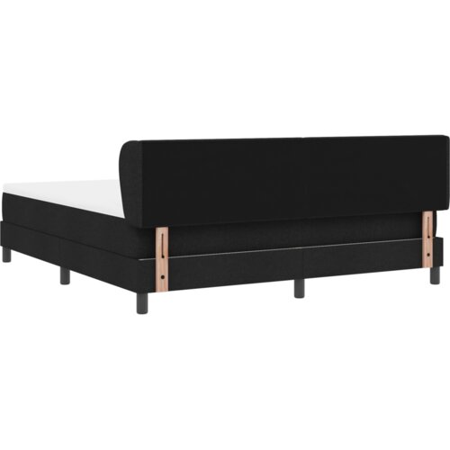 Box Spring Krevet s Madracem Crni 180x200 cm Tkanina Slike