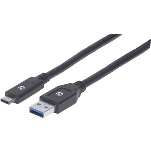 Manhattan USB kabel USB 3.2 gen. 1 (USB 3.0) USB-A vtič\, USB-C&reg; vtič 3.00 m črna 354981, (20414881) Cene
