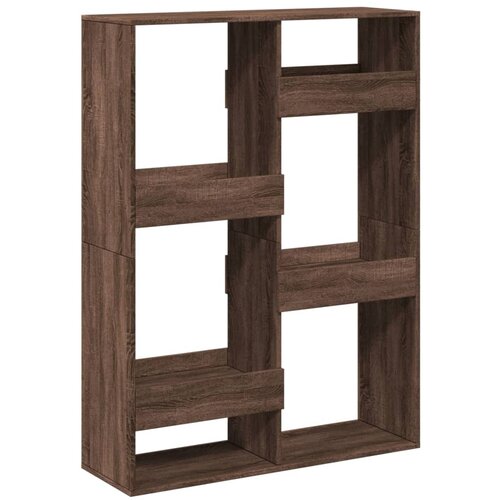 Maison Chic Knjižna omara - Knjižni regal rjavi hrast 100x33x135 cm inženirski les, (21724709) Slike