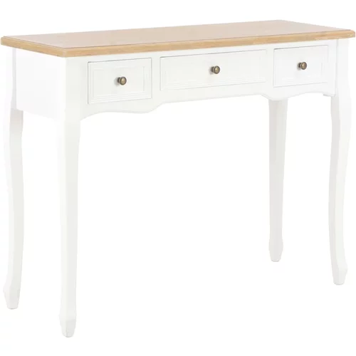 3 280044 Dressing Console Table with Drawers White