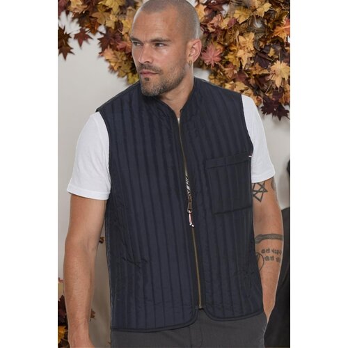 Dewberry Y8611 MEN&amp;#039;S VEST-PLAIN NAVY BLUE Slike