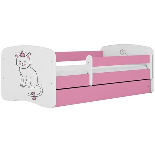 HAPPYKIDS Dječji krevet Dreamy mačka 160x80 bez madraca s ladicom Rozičasta Cene