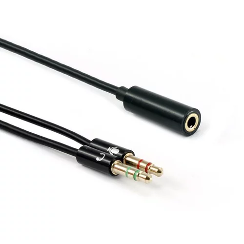 Audio adapter za slušalice 2x3,5mm 3pin male to 1x 3,5 mm 4pin female (mic/slušalice) Sbox