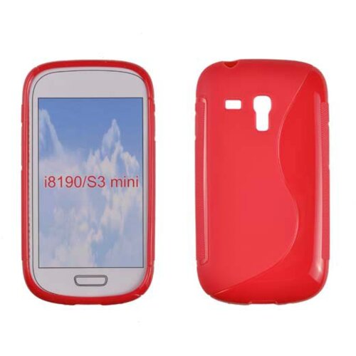  S silikonski ovitek samsung galaxy S3 mini I8190 rdeč Slike