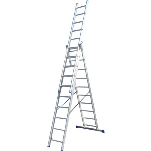 Elkop trodelne aluminijumske merdevine 3x10 - 5,8m Cene