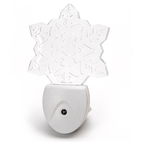 Aigostar LED RGB noćno svetlo sa senzorom sumraka LED/0,5W/230V pahuljica Slike