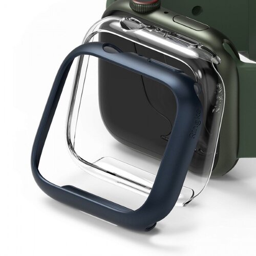  Zaščita za Apple Watch 7 (45mm) Ringke Slim 2-Pack Clear & Metallic Blue Cene