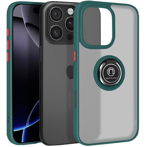 AVIZAR Ohišje za iPhone 16 Pro Max Bague Métallique Support Vidéo, Zelena, (5000011754) Cene