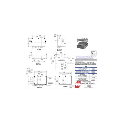 Hammond Electronics 1554 PC SL Univerzalno kućište Polikarbonat Siva 1 ST Cijene