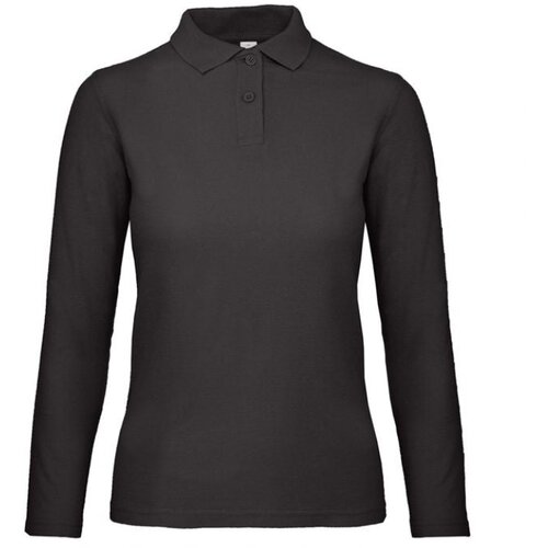  MAJICA DUGI RUKAVI POLO B&C ID.001 LSL/WOMEN 180G CRNA 2XL Cene