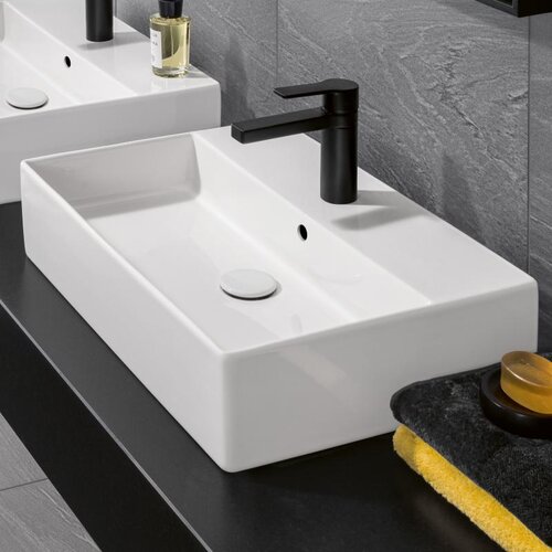 Villeroy Boch 4A076001 Memento 2.0 60 x 42 cm nadpultni keramični umivalnik z odprtino za armaturo Slike