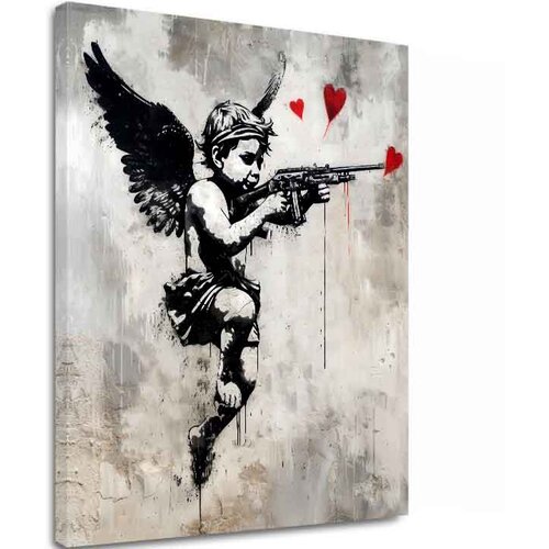  Slika LOVE HUNTER na platnu | Poslikana struktura Cene