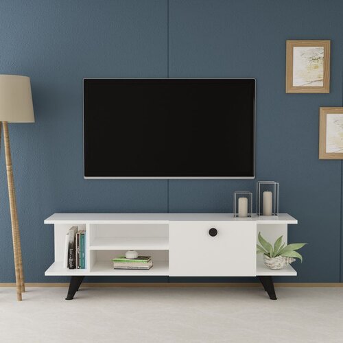 Hanah home İdil - White White TV Stand Slike
