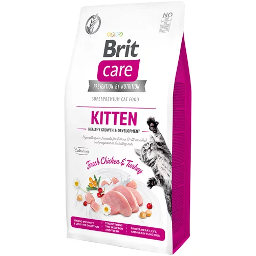 Brit Care Grain-Free Kitten Healthy Growth & Development - Varčno pakiranje: 2 x 7 kg