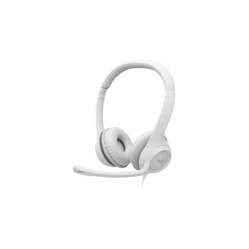  Slu&Aring;&iexcl;alice sa mikrofonom, Logitech H390, USB, Noise-canceling Rotating microphone, Off-White, 981-001286 Cijene