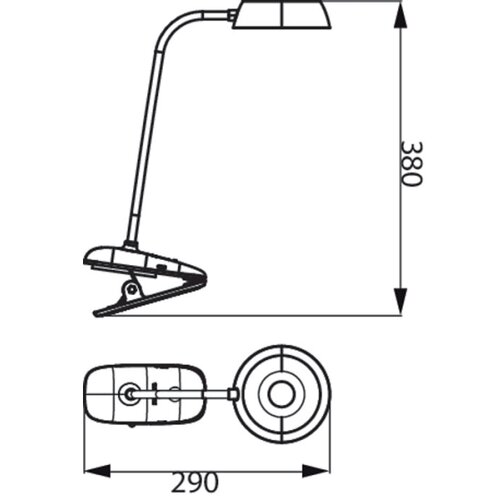 Philips LED prigu&amp;scaron;iva lampa sa klipsom DONUTCLIP LED/3W/5V 1200 mAh bela Slike