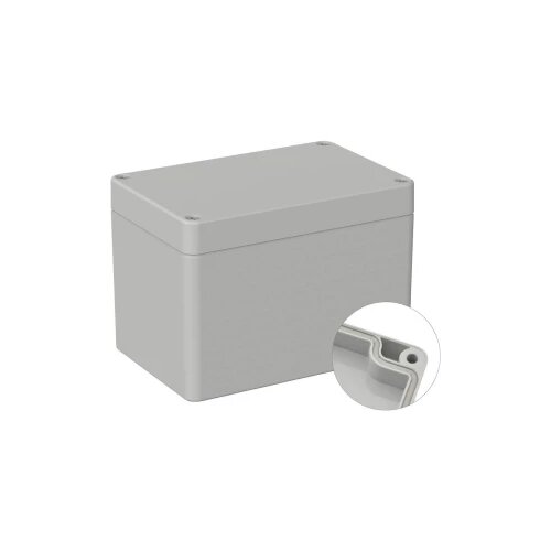 TRU COMPONENTS univerzalno kući&amp;scaron;te 120 x 80 x 85 abs svijetlosiva (ral 7035) 1 St. Slike
