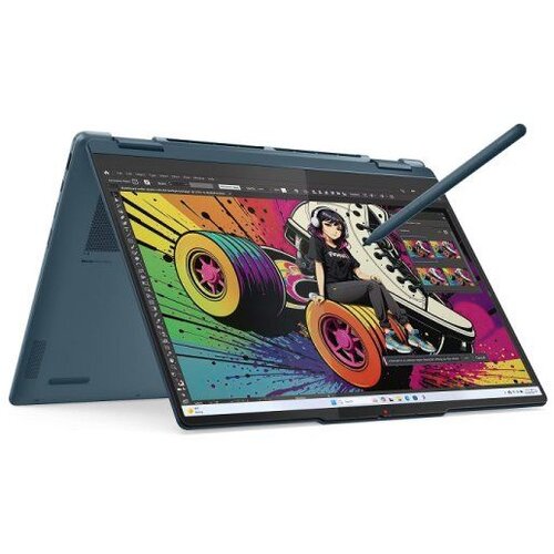 Lenovo Laptop Yoga 7 2in1 14AKP10 (83JR0027YA) 14 WQUX OLED Touch Ryzen AI 7-350 24GB 1TB BKLT SRB seashell Cene