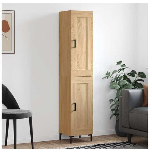 vidaXL Visoka komoda hrasta sonome 34 5x34x180cm od konstruiranog drva Cijene