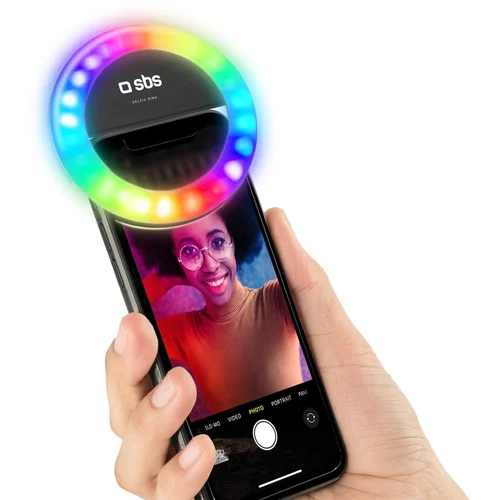 Sbs Selfie Ring Light Multicolor Šareno