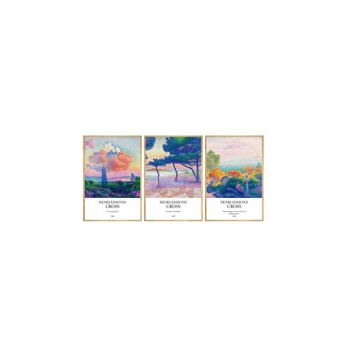 Wallxpert huhu265 - 50 x 70 Multicolor Decorative Framed MDF Painting (3 Pieces) Slike