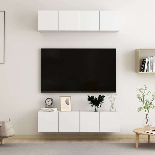TV ormarići 4 kom bijeli 60 x 30 x 30 cm od iverice Cijene