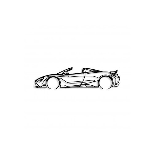 Wallity Zidna dekoracija McLaren 720S Silueta, 70x17cm, Crna Cene