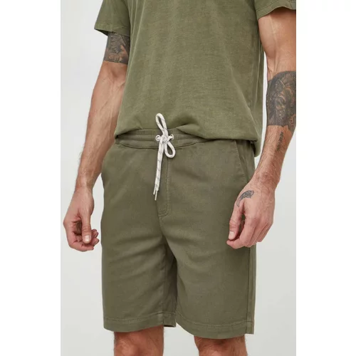 PepeJeans Kratke hlače moški, zelena barva