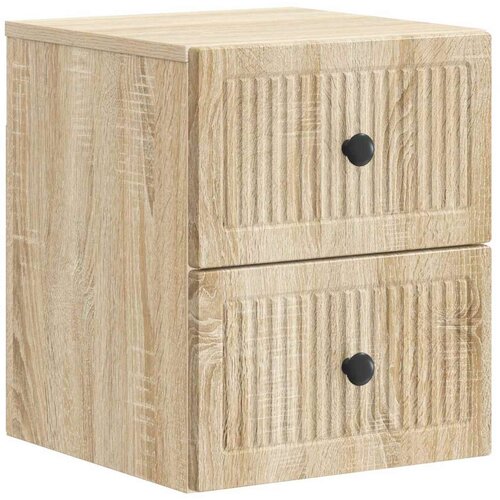  Stenski nočni omarici s predalom Sonoma hrast 33 x 34,5 x 40 cm, (5000209497) Cene