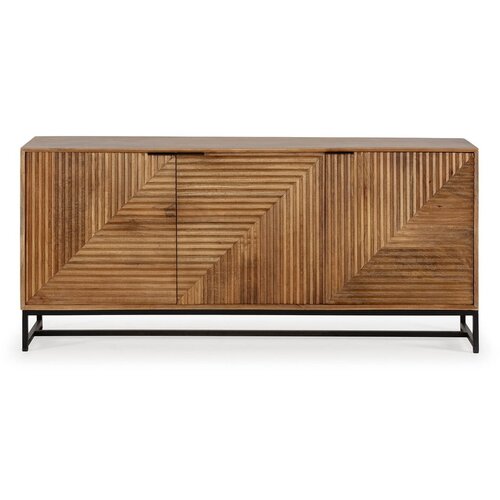Marckeric Niska komoda od masivnog manga u prirodnoj boji 170x79 cm Nereida – Cijene