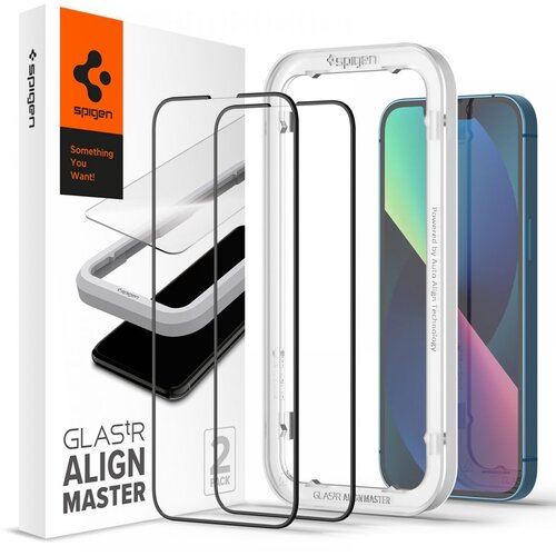 Spigen KALJENO STEKLO ALM STEKLO ZA IPHONE 13 PRO MAX 14 PLUS 15 PLUS 2 KOS, (5000302659) Cene