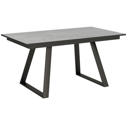 Itamoby   Bernadette (90x160/220 cm) - siva, barva nog: antracit - raztegljiva jedilna miza, (20842814) Cene