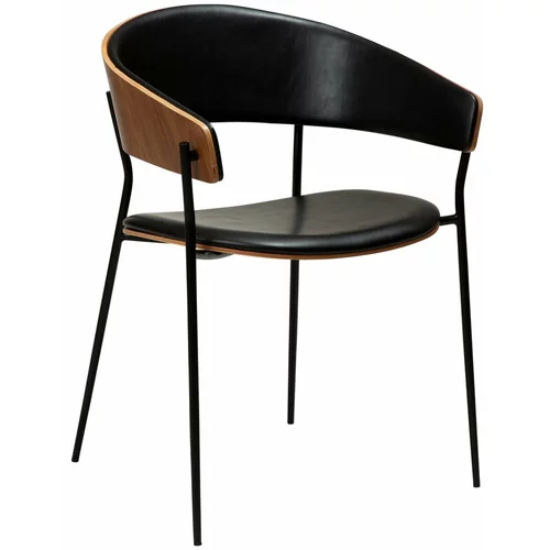 DAN-FORM Denmark Crna fotelja od imitacije kože Crib -