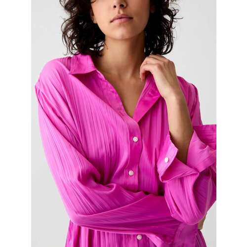 GAP Satin Boyfriend Shirt - Women Cijene